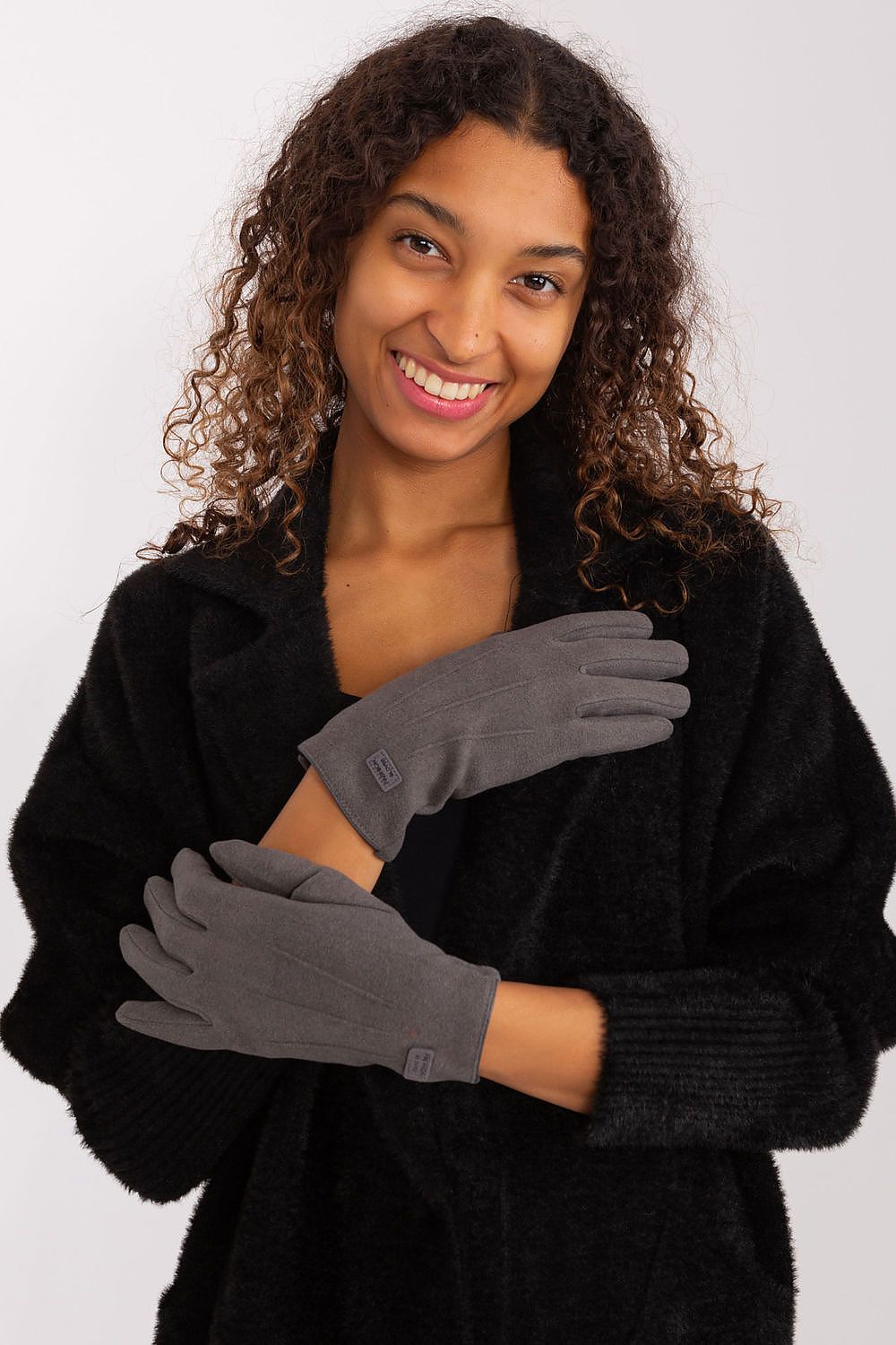 AT Patch-Detail Insulated Gloves grey