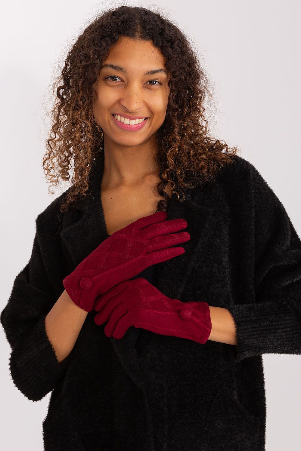 AT Insulated Geometric Gloves red
