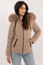 Factory Price Short Quilted Coat Jacket beige