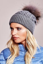 AT Fluffy Pompom Winter Cap