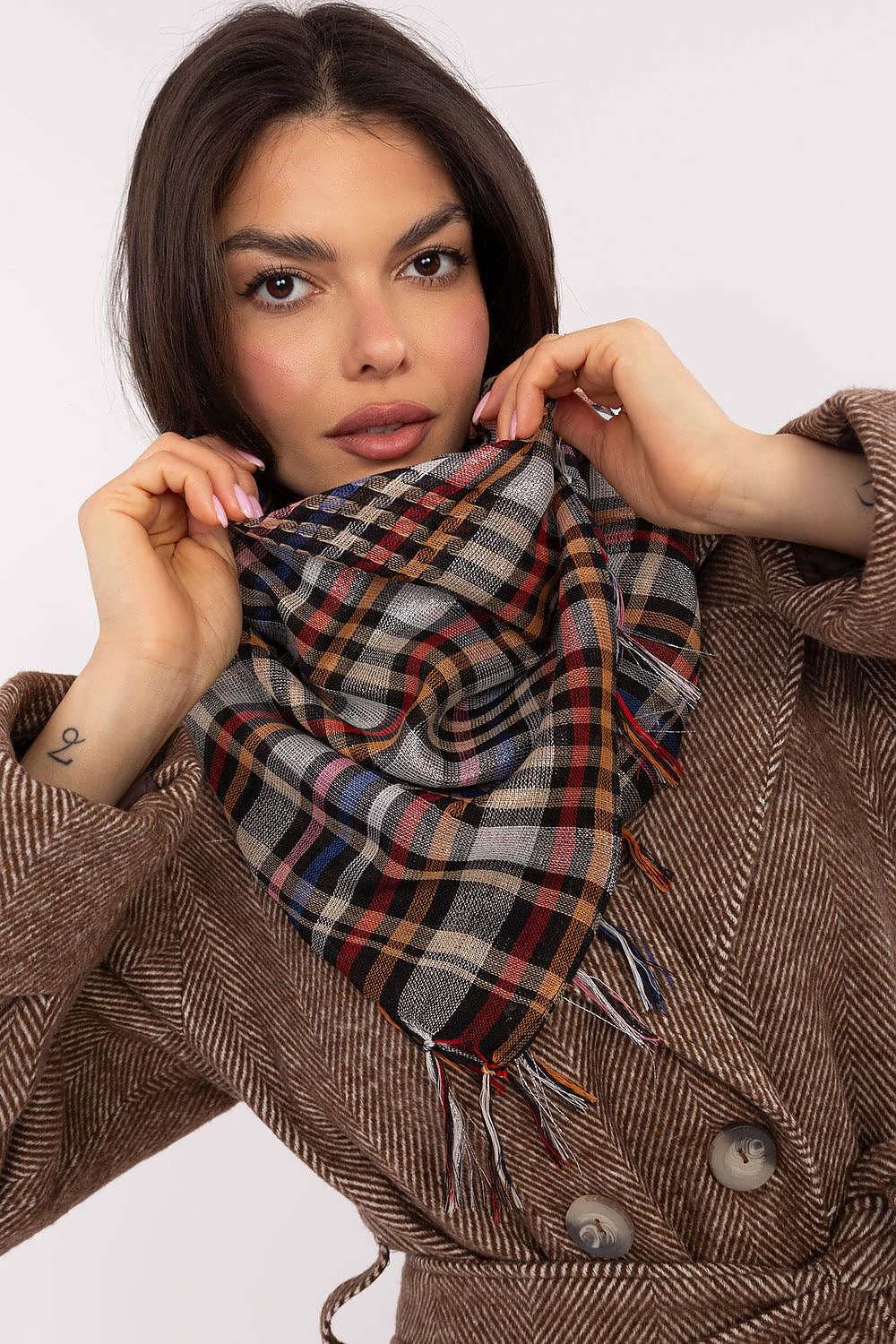 AT Checkered Arafatka Neckerchief multicolor 2 one-size-fits-all