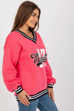 Ex Moda Manhattan NY Slogan V Neck Sweater