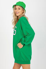 Ex Moda TEXAS Slogan Long Sweatshirt
