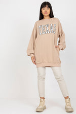 Ex Moda TEXAS Slogan Long Sweatshirt