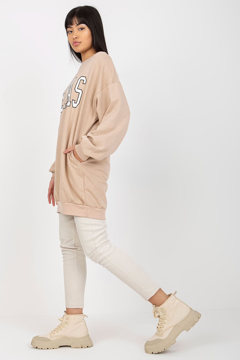 Ex Moda TEXAS Slogan Long Sweatshirt