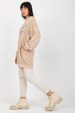 Ex Moda TEXAS Slogan Long Sweatshirt