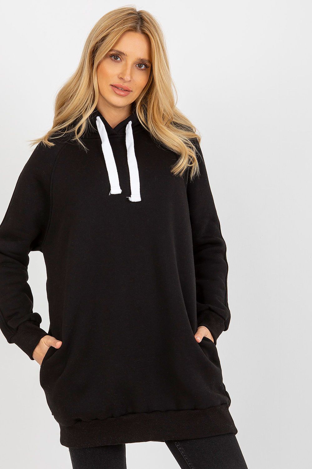 Ex Moda Long Drawstring Hoodie
