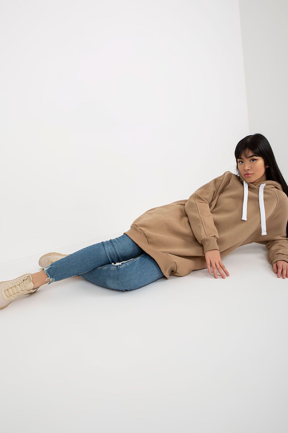 Ex Moda Long Drawstring Hoodie