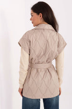 Rue Paris Quilted Buttoned Gilet Vest