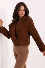 Rue Paris Short Eco-Leather Trench Coat