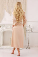 Kalimo Romantic Satin Long Negligee Set