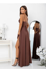 Thin Strap Long Occasion Maxi Dress | With You