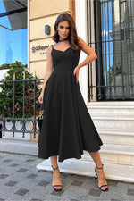 Bicotone Midi Strappy Flared Day Dress