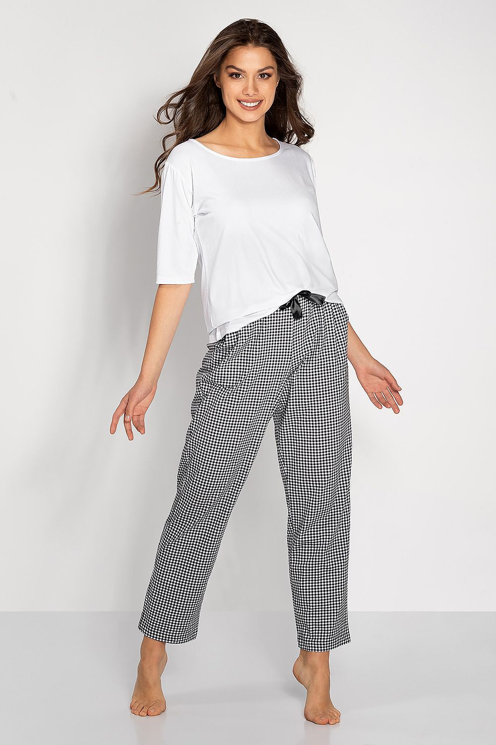 Momenti Per Me Two-Piece Pyjama Set White white