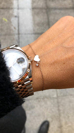 Dainty Bracelet with Tiny Heart