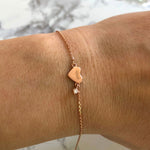Dainty Bracelet with Tiny Heart