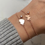 Dainty Bracelet with Tiny Heart
