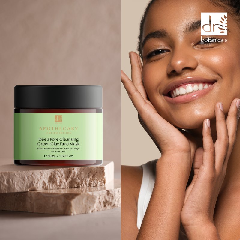 Dr Botanicals Deep Pore Cleansing Green Clay Face Mask 50ml
