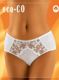 Wolbar Eco-Co Sheer Lace Panel Briefs Black