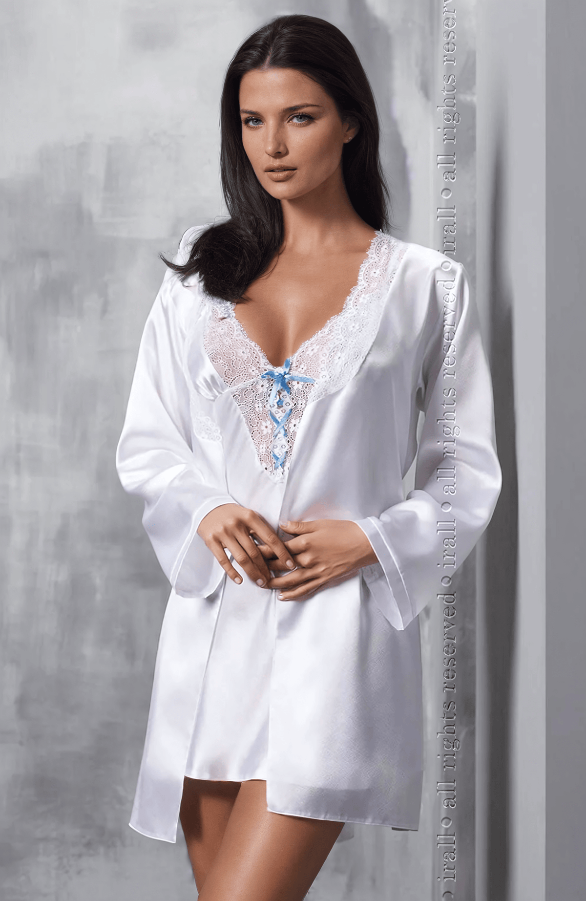 Irall Gia Viscose Lace Red Nightdress