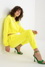 Ex Moda Loungewear Set with Hooded Sweatshirt and Long Pants
