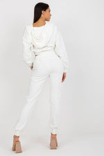 Ex Moda Loungewear Set with Hooded Sweatshirt and Long Pants