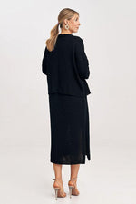 Figl Two-Piece Midi Dress and Bolero Co-Ord Set