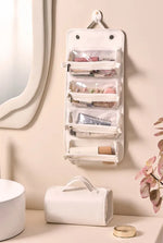 Folding Cosmetic Bag Large Capacity Waterproof Travel Makeup Toiletry Bag