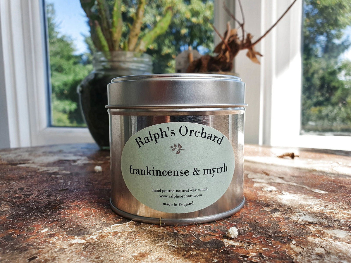 Ralph's Orchard Frankincense & Myrrh Scented Candle