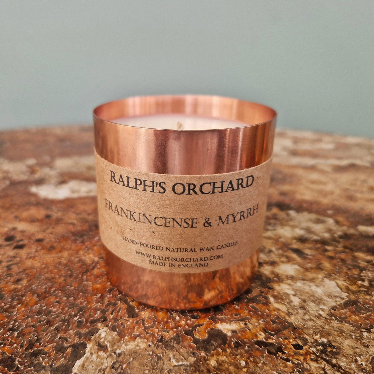 Ralph's Orchard Frankincense & Myrrh Scented Candle