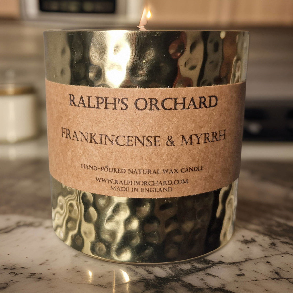 Ralph's Orchard Frankincense & Myrrh Scented Candle