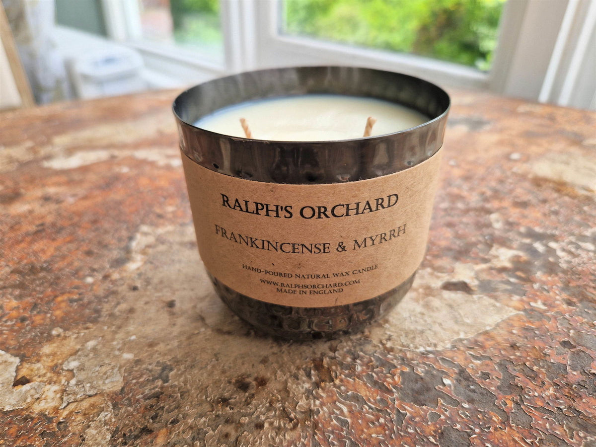 Ralph's Orchard Frankincense & Myrrh Scented Candle