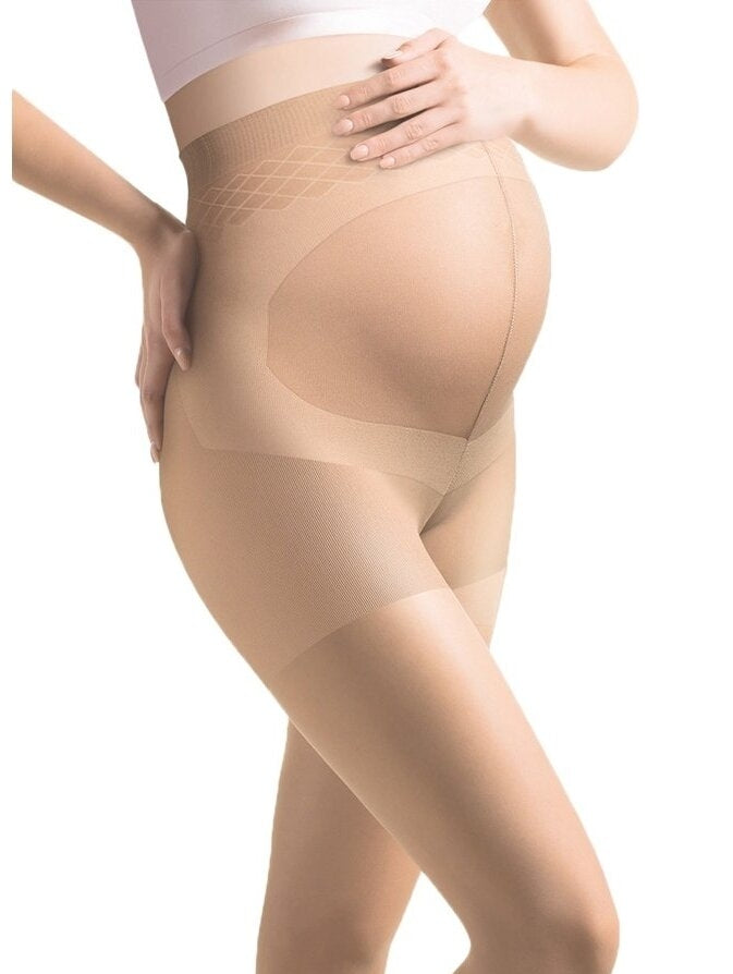 Gabriella Mamma 20 denier maternity tights in beige