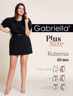 Gabriella Rubensa 161 plus-size 20 denier tights in beige