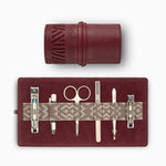 Gaucho Grooming Roll, Bordeaux Red Red Tonal Bronze & Cream Included