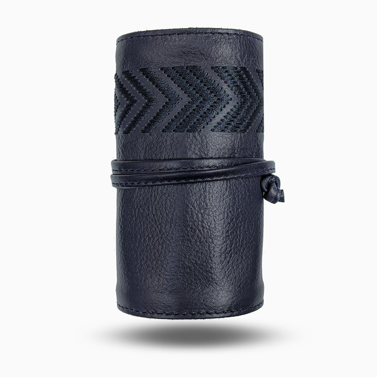 Gaucho Grooming Roll, Navy Blue Blue Tonal Bronze & Cream