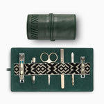 Gaucho Grooming Roll, Racing Green Green Tonal Black & Cream Included