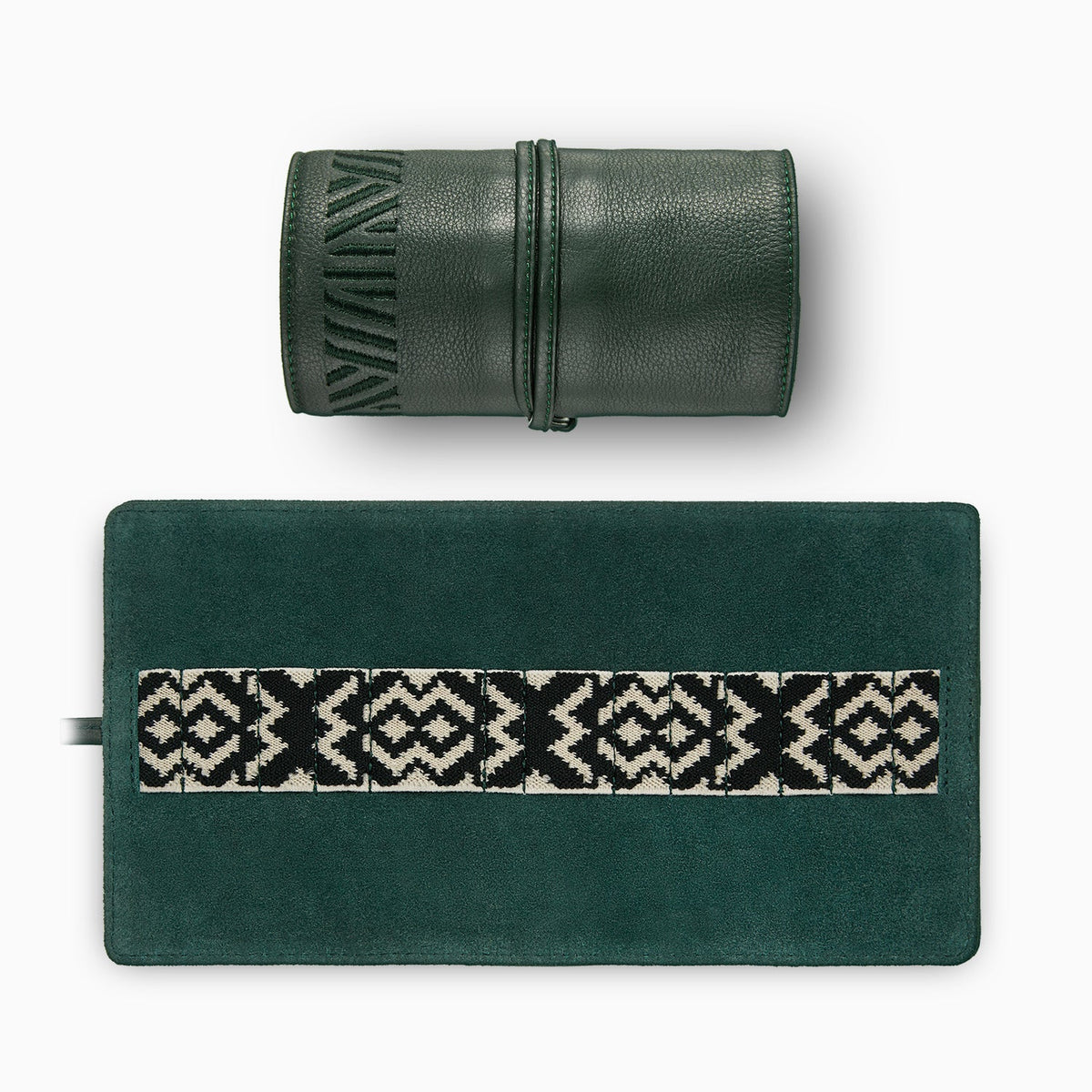 Gaucho Grooming Roll, Racing Green Green Tonal Black & Cream Not Included