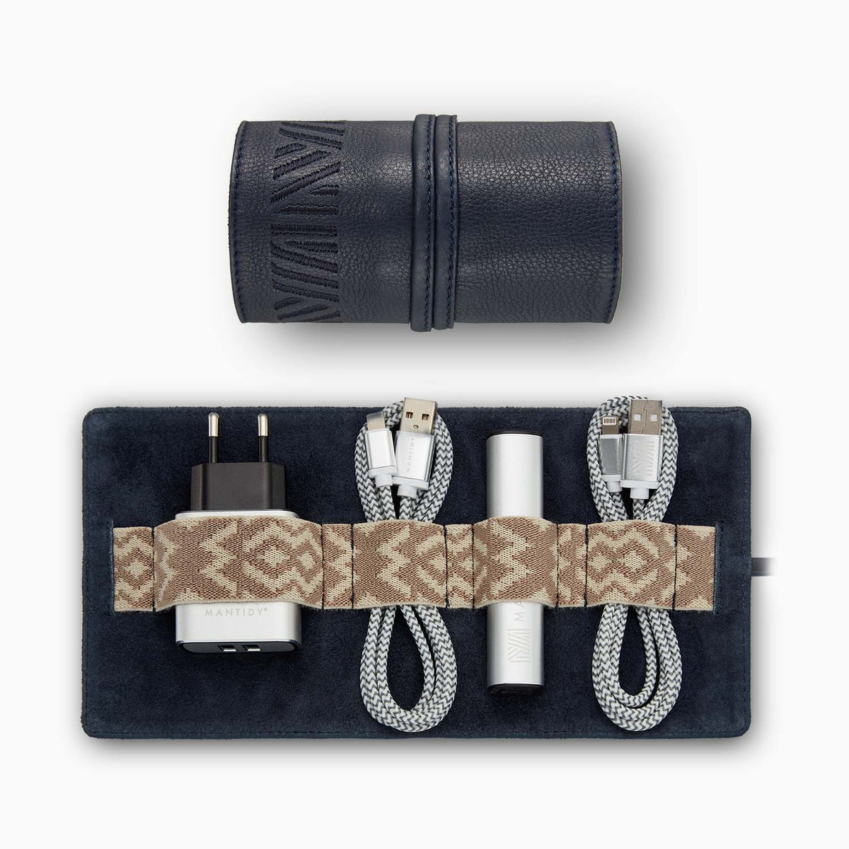 Gaucho TechRoll Mini, Navy Blue | Mantidy® Bronze & Cream Included