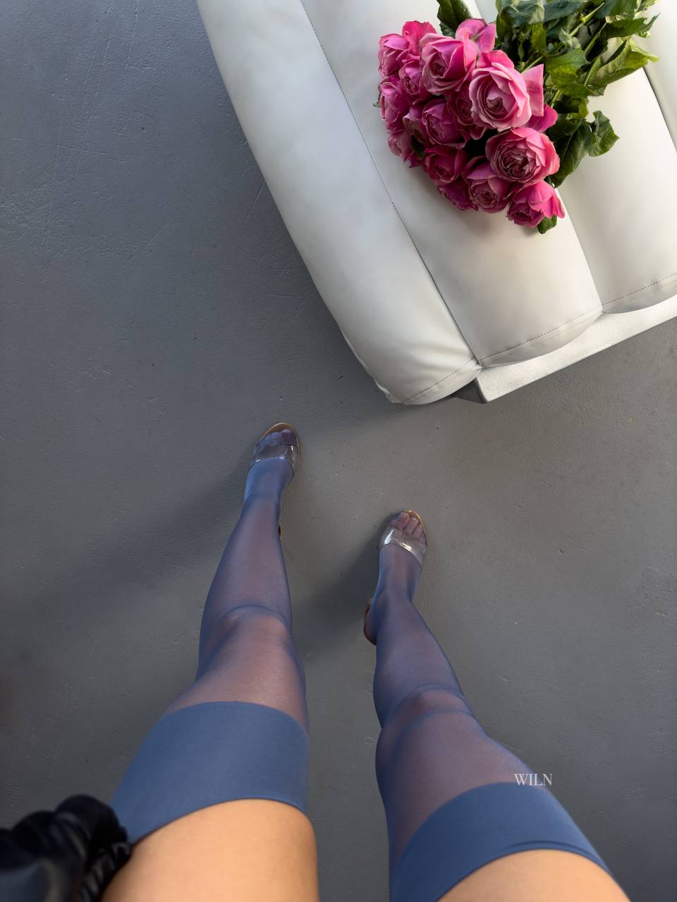 GLAM Navy Stockings One Size