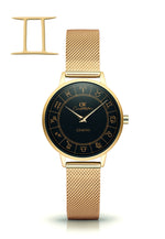 Gold Horoscope Astrology Watch - The Constellation Collection Gemini