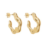 Ballinger Gold Lava Hoops