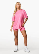 Gym King Malibu Oversized BF Tee Paradise Pink