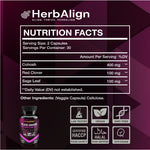 Herbalign Black Cohosh Menopause Relief Capsules with Sage Leaf & Red Clover – Natural Support for Hot Flushes, Night Sweats & Hormonal Balance