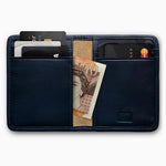 Herringbone Wallet, Navy Blue | Mantidy®