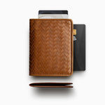 Herringbone Wallet, Tan | Mantidy®