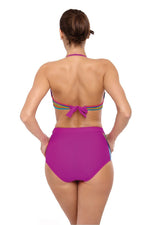 High Waisted Retro Floral Two Piece Bikini Set | Marko