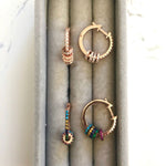 Hoop Earrings with Rings