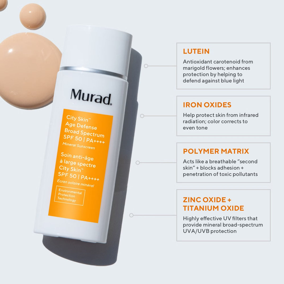 Murad City Skin Age Defense Sunscreen Broad Spectrum SPF 50 I PA++++ 50ml – alternate view 3