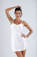 Irall Cleopatra Satin Chiffon Dressing Gown Black